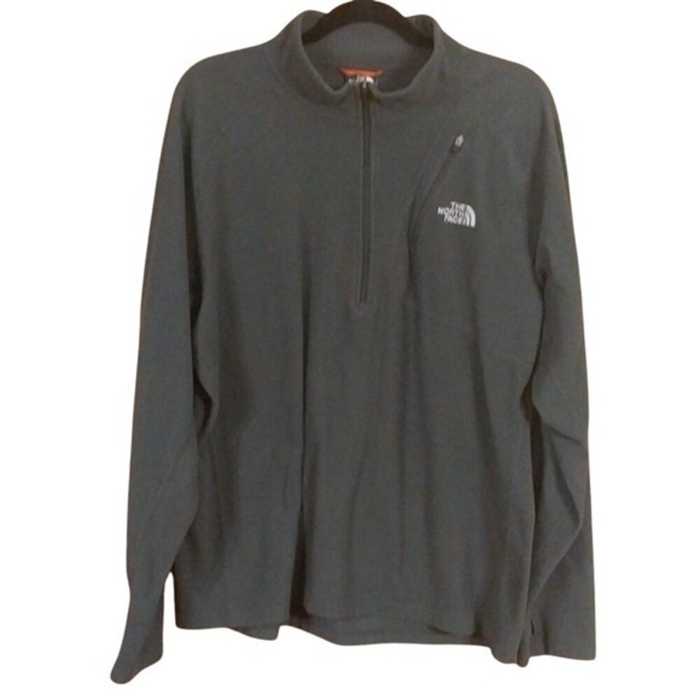 The North Face Men's XL Flight Series 1/4 Zip Fleece Pullover Sweatshirt Dk Gray